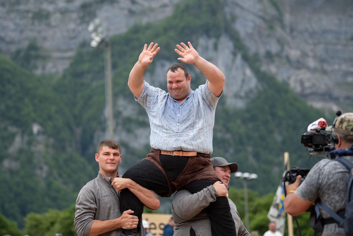 Festsieger Domenic Schneider. Bild: Taria Hösli