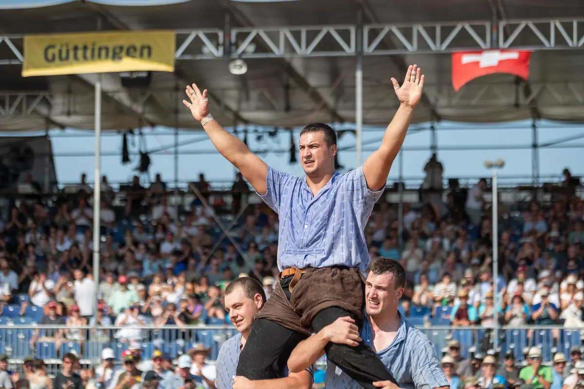 Festsieger in Güttingen: Werner Schlegel. Bild: Lorenz Reifler